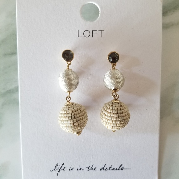 LOFT Beaded Earrings - Picture 1 of 1